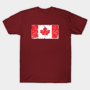 Grunge Canadian flag T-Shirt